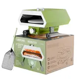 Four à pizza Ronzio vert avec pelle à pizza 12 po - Turpone