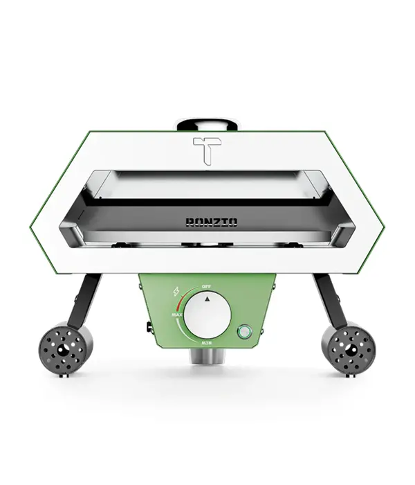 Turpone Ronzio Green Pizza Oven with 12" Pizza Peel