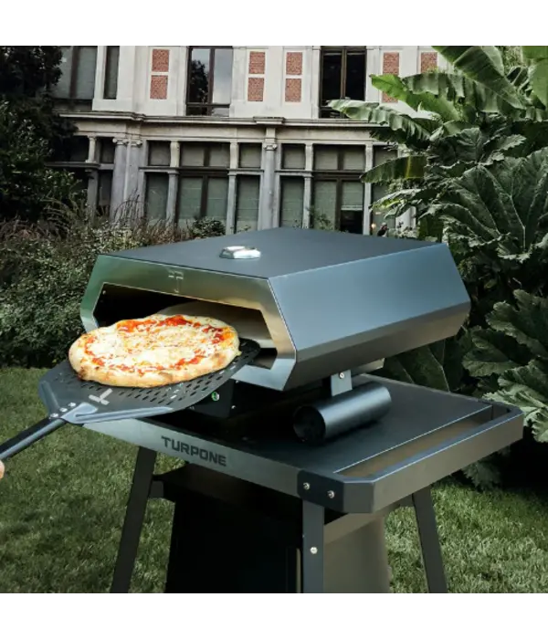Four à pizza Ronzio noir avec pelle à pizza 12 po - Turpone