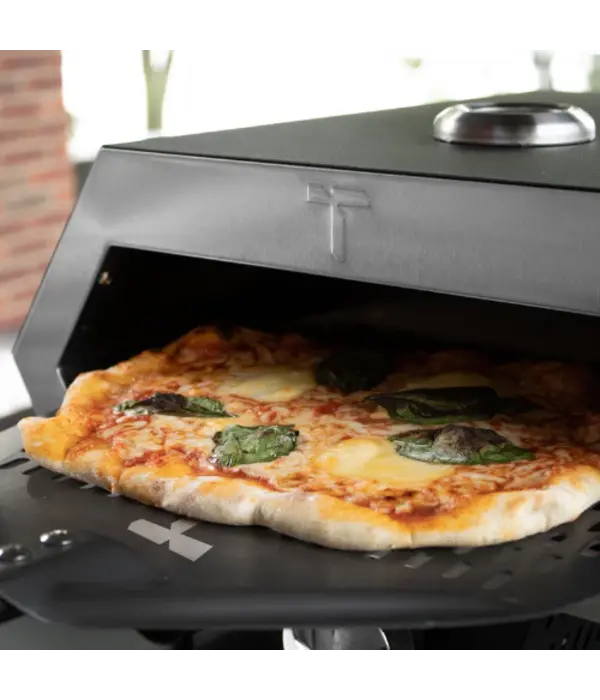 Four à pizza Ronzio noir avec pelle à pizza 12 po - Turpone