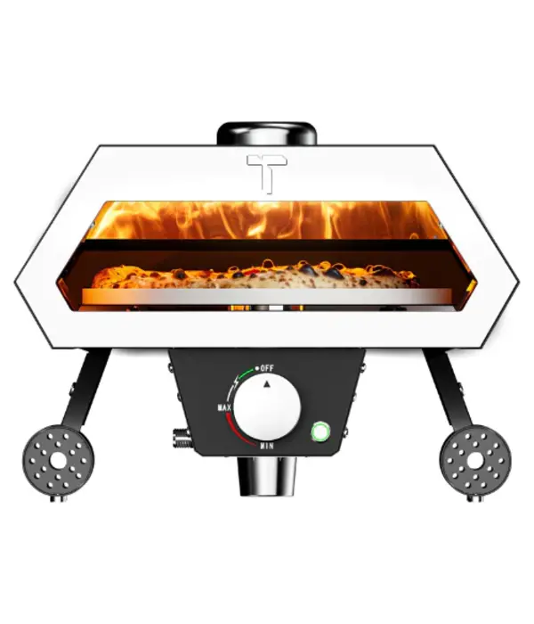 Four à pizza Ronzio noir avec pelle à pizza 12 po - Turpone