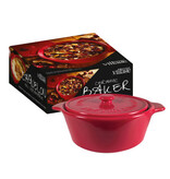 Gourmet du Village Gourmet du Village Red Ceramic Brie Baker