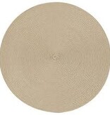 Now Designs Napperon rond "Disko" Taupe 15"