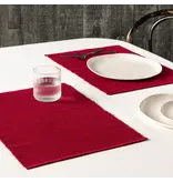 Now Designs Napperon rectangulaire rouge foncé - Now Designs