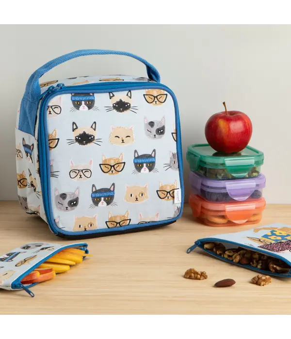 Sac à lunch bleu Chats - Danica