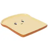 Assiette en forme de toast jaune - Danica