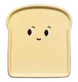 Danica Yellow Toast-Shaped Plate