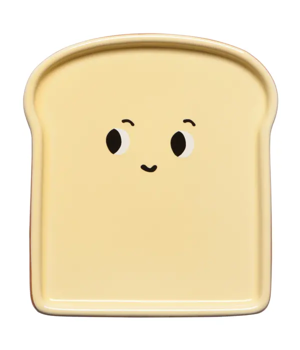 Danica Yellow Toast-Shaped Plate