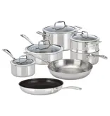 Zwilling Batterie de cuisine Vista Clad 10 pièces avec poêle antiadhésive en prime - ZWILLING