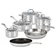 ZWILLING Vista Clad 10-Piece Cookware Set with Bonus Nonstick Fry Pan