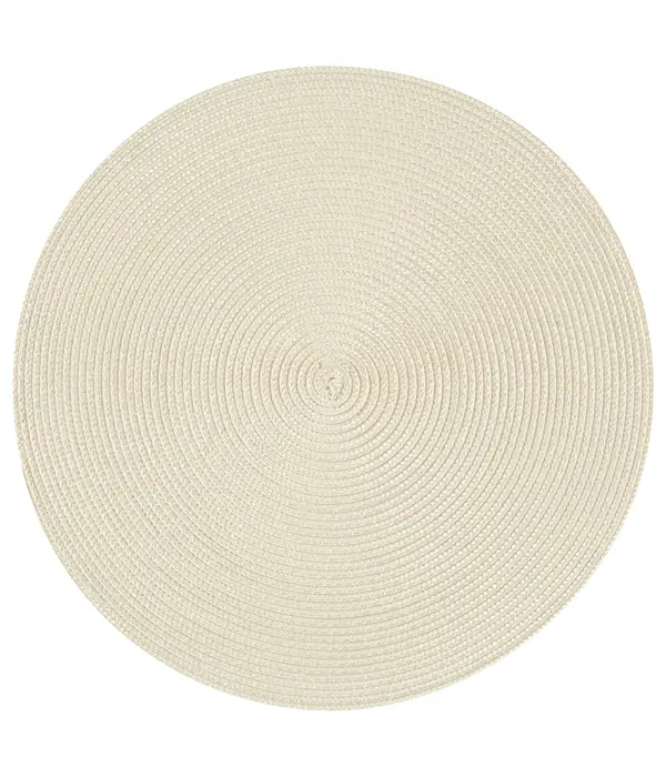 Now Designs Napperon rond Disko beige - Now Designs