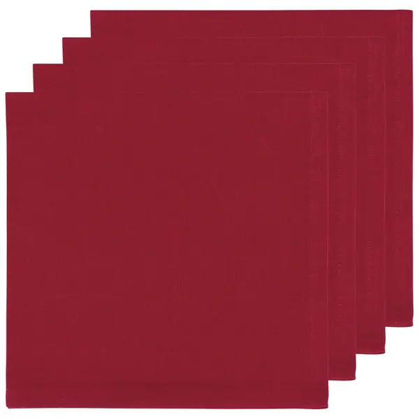 Ensemble de 4 serviettes de table Rouge - Now Designs