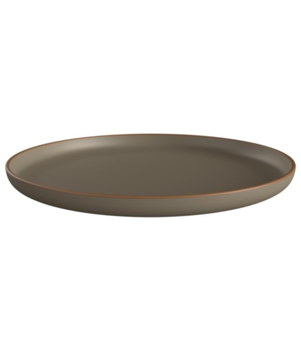 Assiette taupe Club 27.5 cm