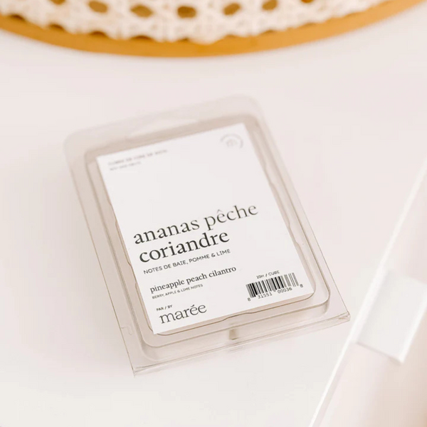 Marée Chandelles Pineapple, Peach & Cilantro Soya Wax Tablets