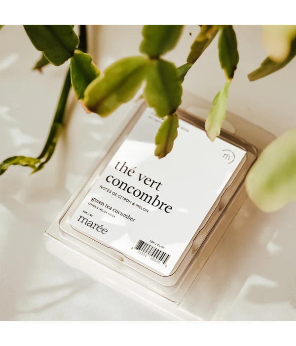 Maree Chandelles Pastilles de cire de soya Thé vert Concombre de Marée Chandelles