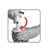 Tomorrow's Kitchen Pineapple Slicer White with Black Handle