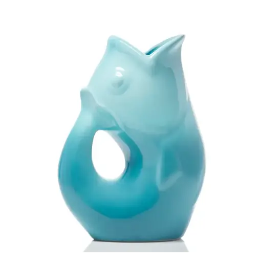 Gurgle Pot Ombre Sky Blue Drink Pitcher 42oz