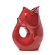 Gurgle Pot Red Drink Pitcher 42oz