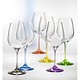 David Shaw Set of 6 Rainbow Wine Glasses