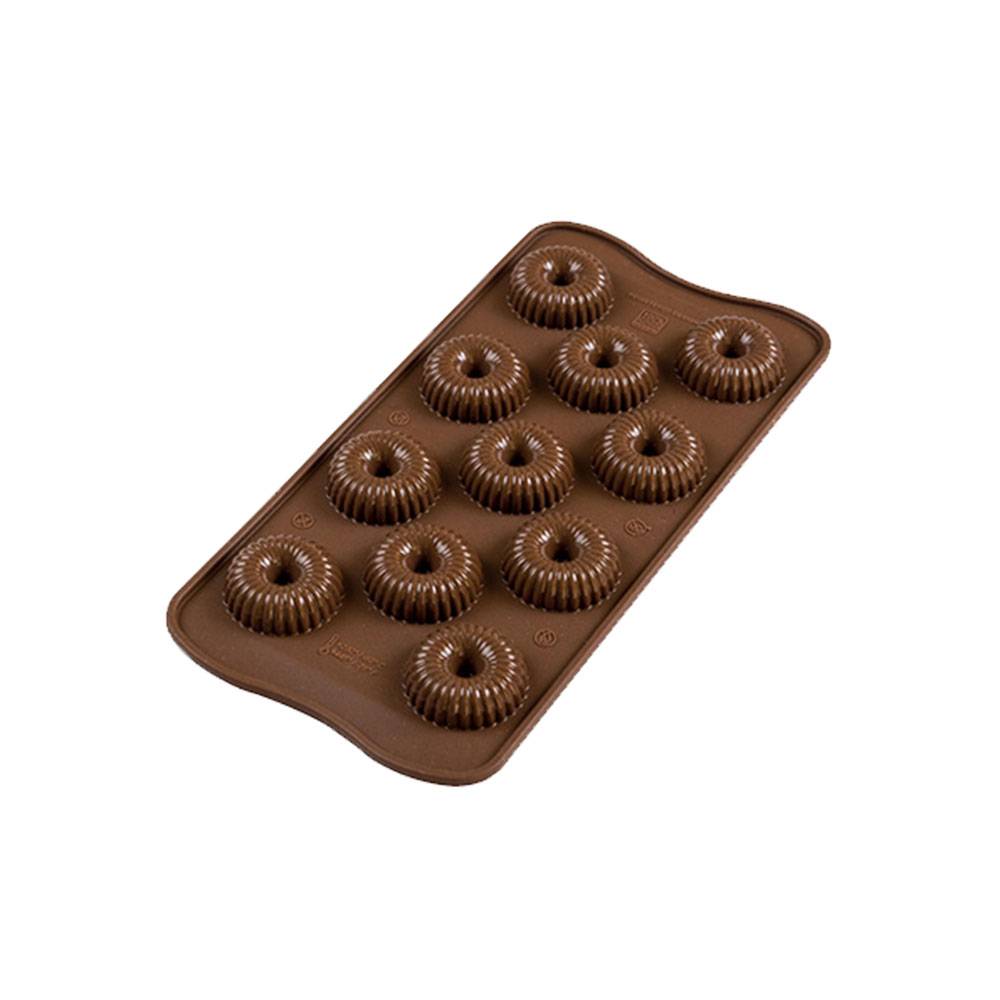 4 Pièces Moule à Chocolat en Silicone, 3D Moule Chocolat Silicone