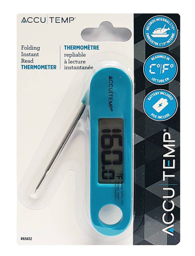 AccuTemp Folding Instant Read Thermometer - BBQ and Outdoor Fun - Kitchen  Supplies and Accessories - Ares Kitchen and Baking Supplies