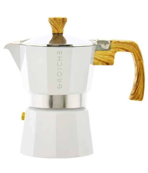 Grosche Grosche "Milano" 6 Cup Stovetop Espresso Maker White