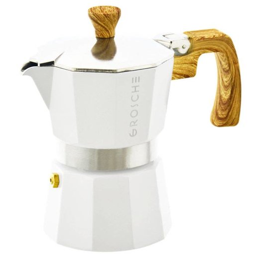 Grosche Grosche "Milano" 9 Cup Stovetop Espresso Maker White