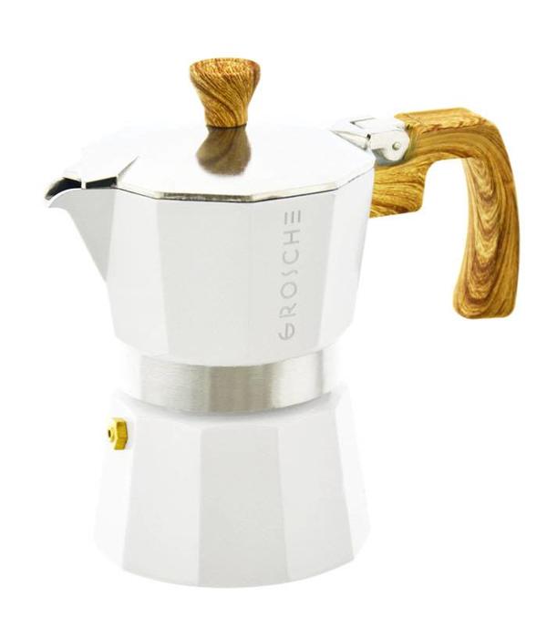 Grosche Grosche "Milano" 9 Cup Stovetop Espresso Maker White