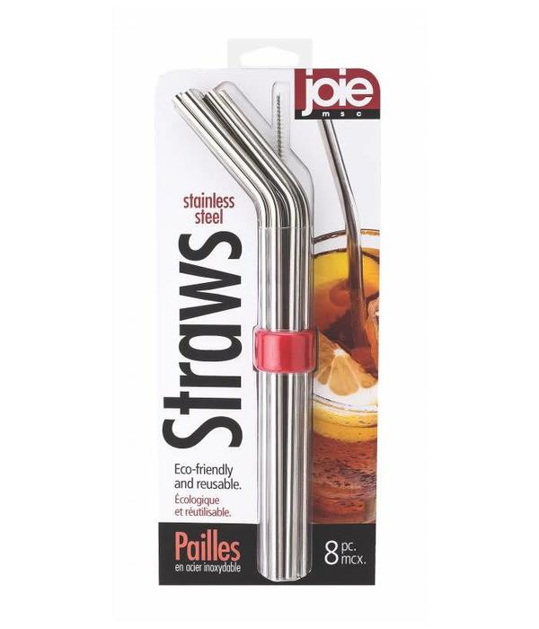 Joie Joie Stainless Steel Straws - 8 Piece Set