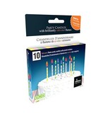 Rainbow Moments Pastel Color Flame Birthday Candles, Set of 10