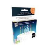 Rainbow Moments Pastel Color Flame Birthday Candles, Set of 10