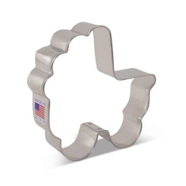 Ann Clark Baby Carriage Cookie Cutter 3 1/2" x 3 3/8"