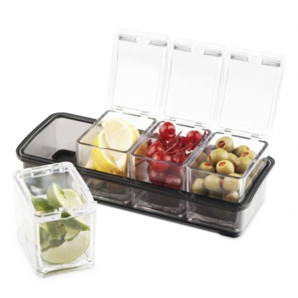 Final Touch 5 Piece Garnish Bar Caddy