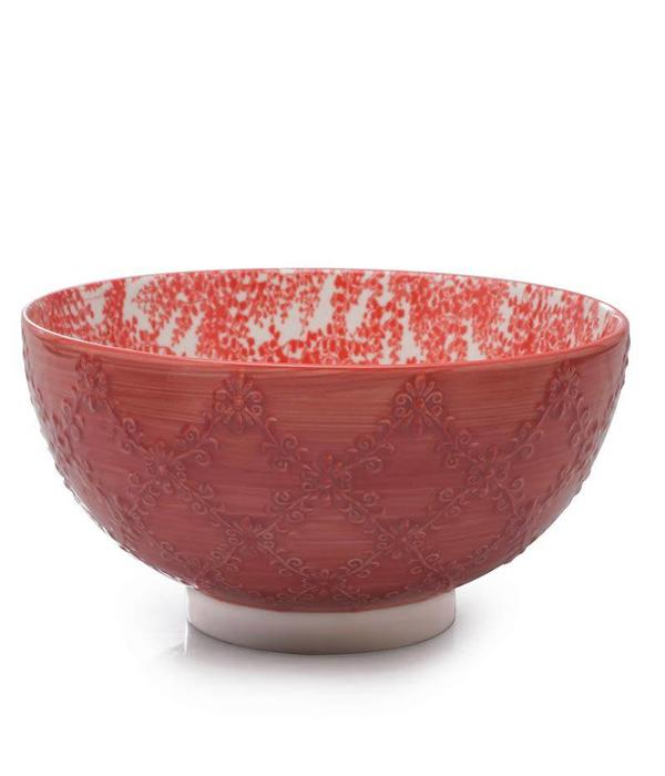 BIA Cordon Bleu BIA "Trellis" Serving Bowl Coral