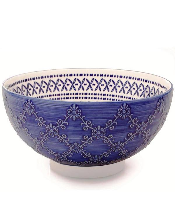 BIA Cordon Bleu BIA "Trellis" Serving Bowl Blue