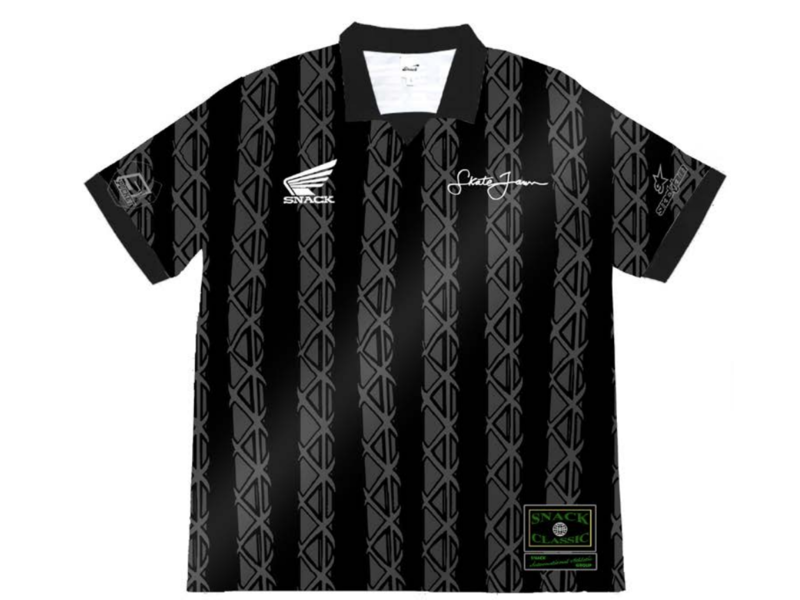 Snack Skateboards Snack Jawn Rebar Jersey - Black/Steel