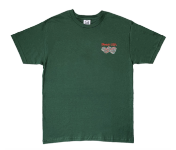 Bleach USA Three's Tee Shirt -  Green
