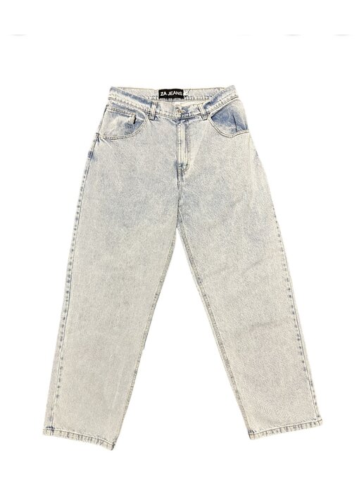 Pizza Za Jeans Light Blue Washed Denim