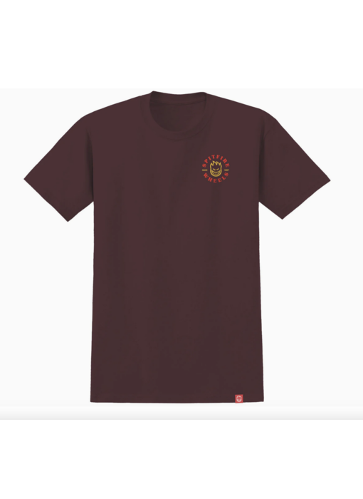 Spitfire Youth Bighead Classic Tee - Maroon/Red/Yellow