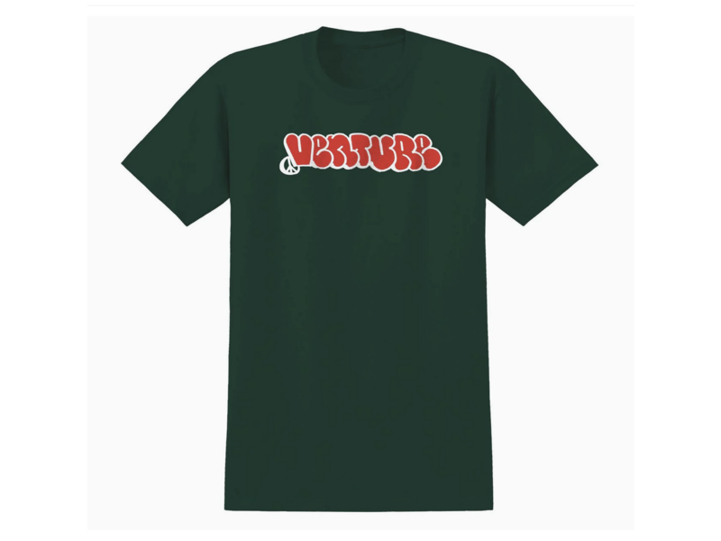 Venture Venture Throw T-Shirt - Forest Green/Red/White