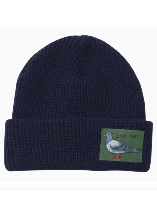 Anti-Hero Lil Pigeon Label Beanie - Navy/Dark Green
