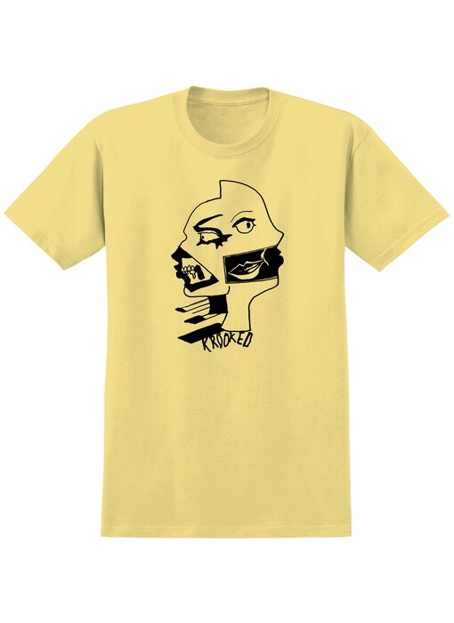 Krooked Two Face Tee - Corn Silk