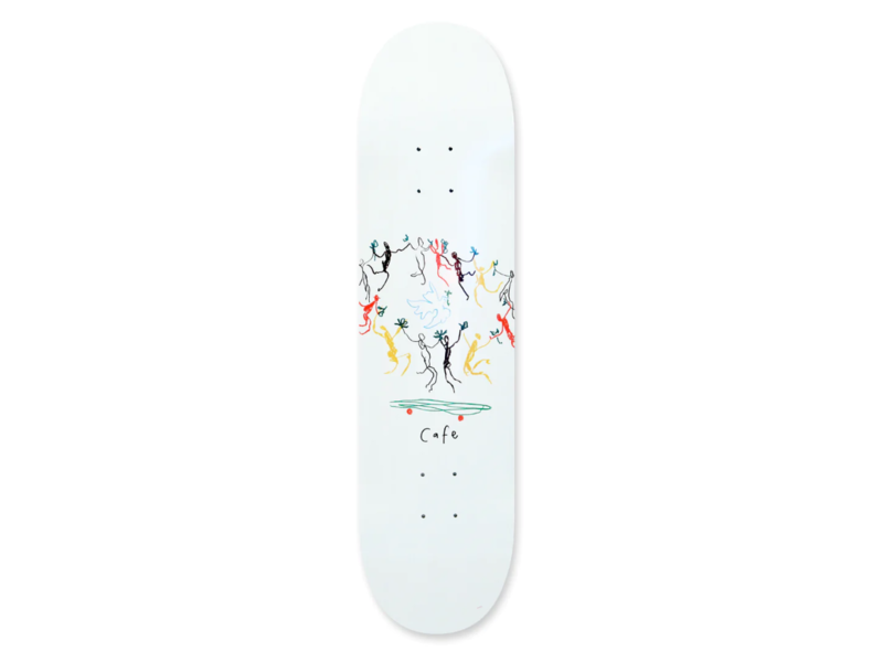 Skateboard Cafe Cafe Peace Deck White - 8.38