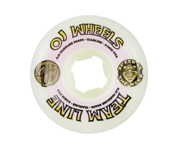 OJ Team Line OG White/Purple/Yellow Hardline 99a Wheels - 53mm