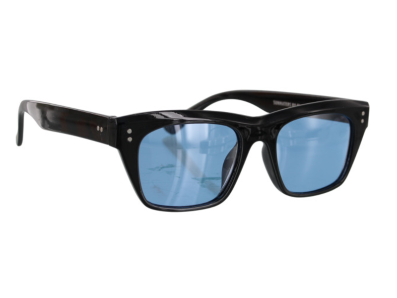 Glassy Glassy Santos Polarized Sunglasses - Black/Blue