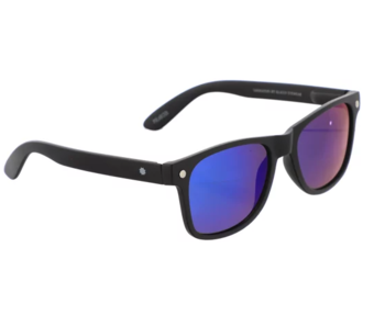 Glassy Leonard Polarized Sunglasses - Black/Green Mirror