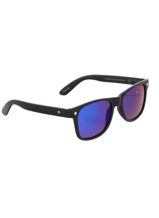 Glassy Leonard Polarized Sunglasses - Black/Green Mirror