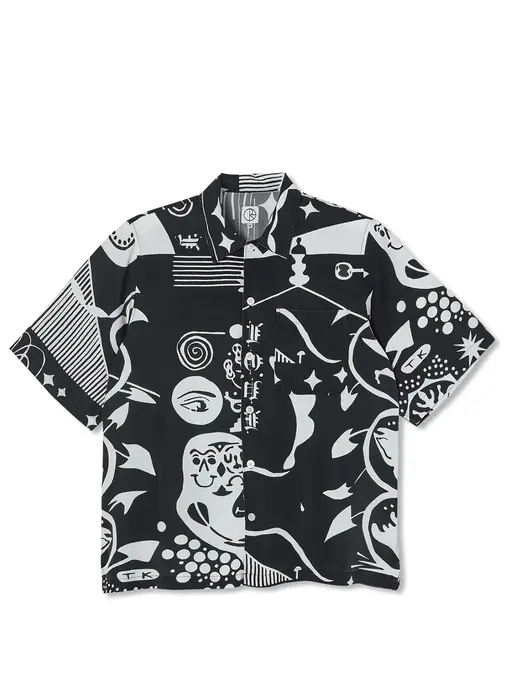 Polar Spiral Shirt - Black/White L