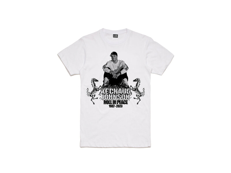 A Lost Cause A Lost Cause Ke'Chaud Johnson #RollInPeace Shirt - White