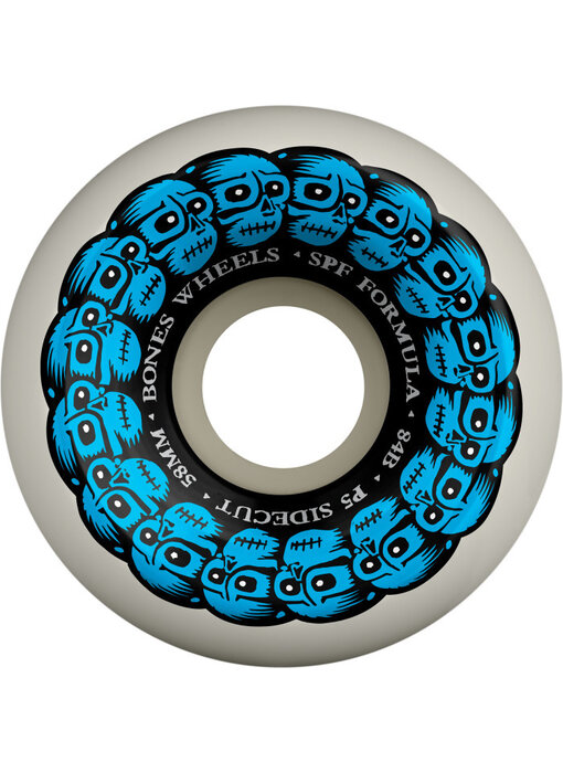 Bones SPF Circle Skulls P5 Sidecut 84b Wheels -